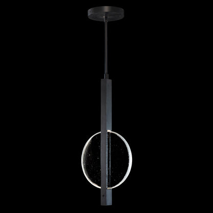 11-Inch Clear Glass Linear Pendant Light / Soft Gold