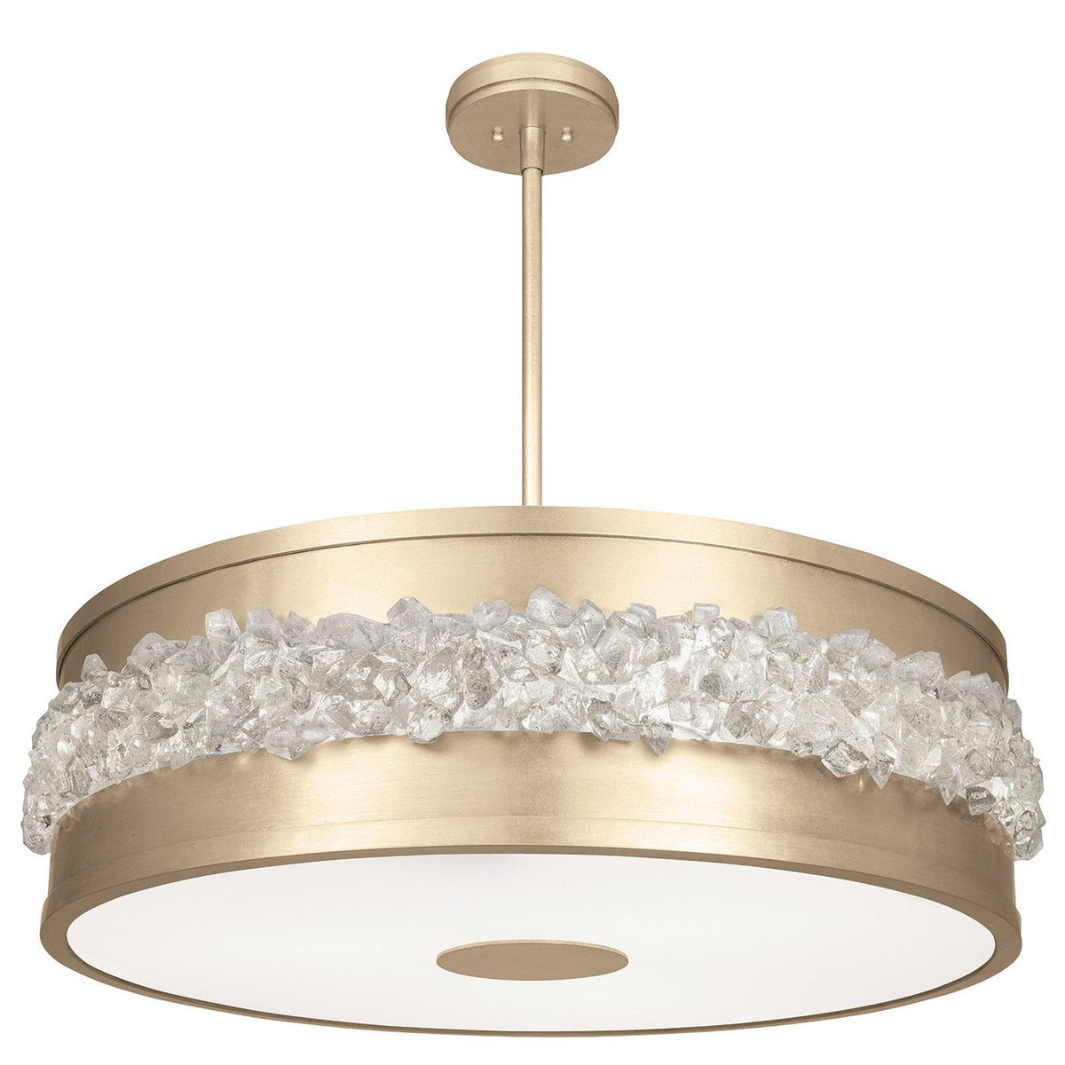 32-Inch Crystal Halo Pendant Light