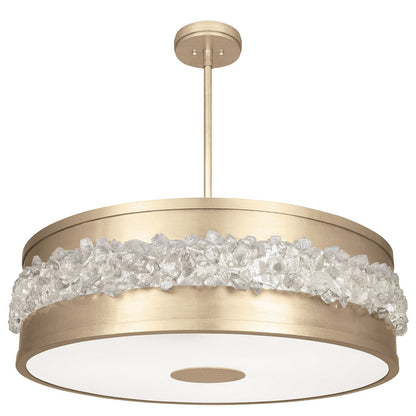 32-Inch Crystal Halo Pendant Light