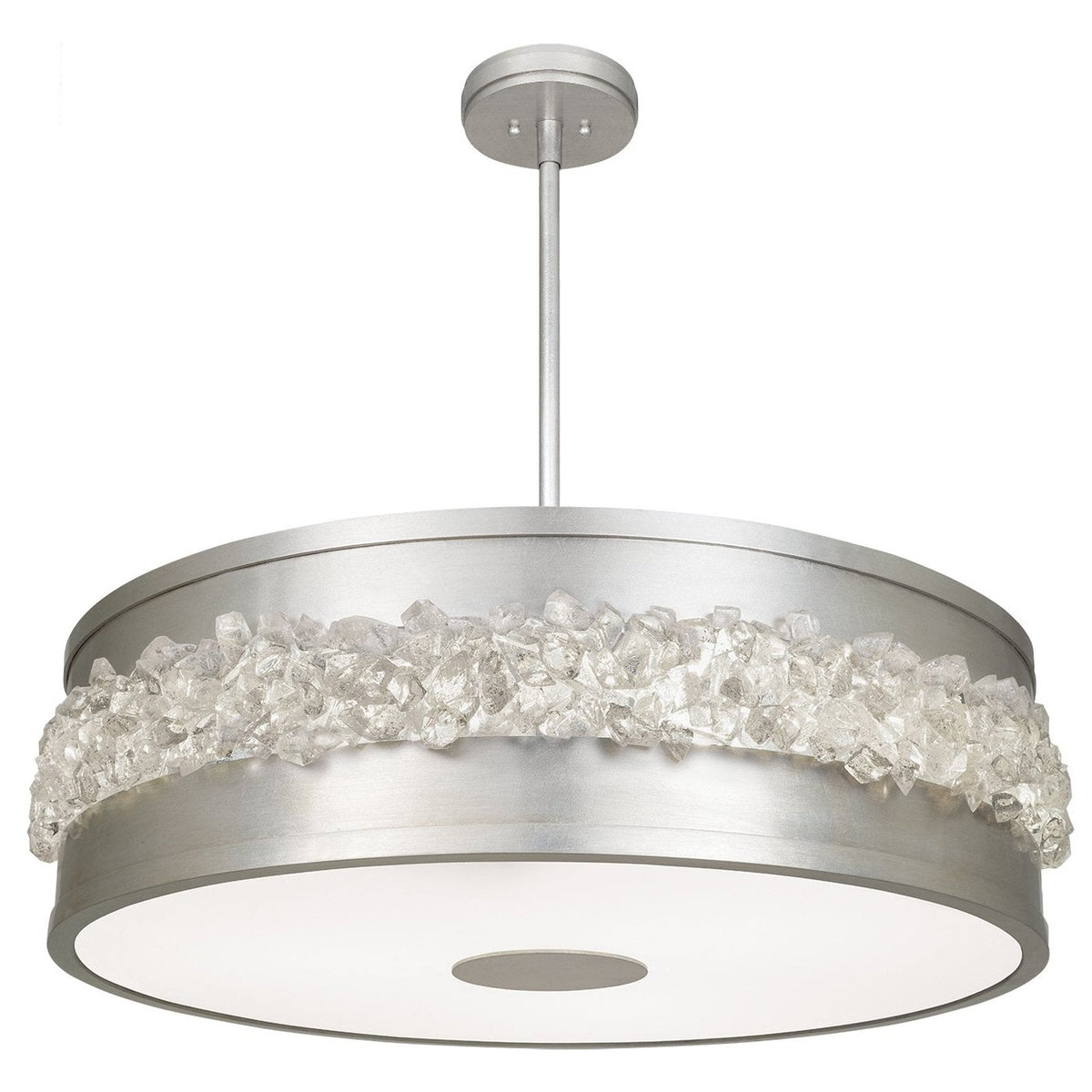 32-Inch Crystal Halo Pendant Light
