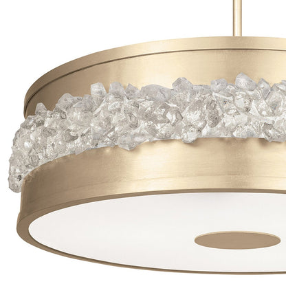 32-Inch Crystal Halo Pendant Light