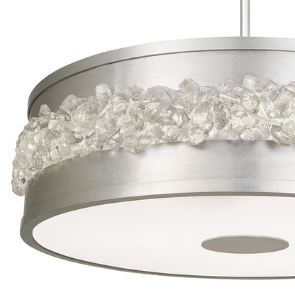 32-Inch Crystal Halo Pendant Light