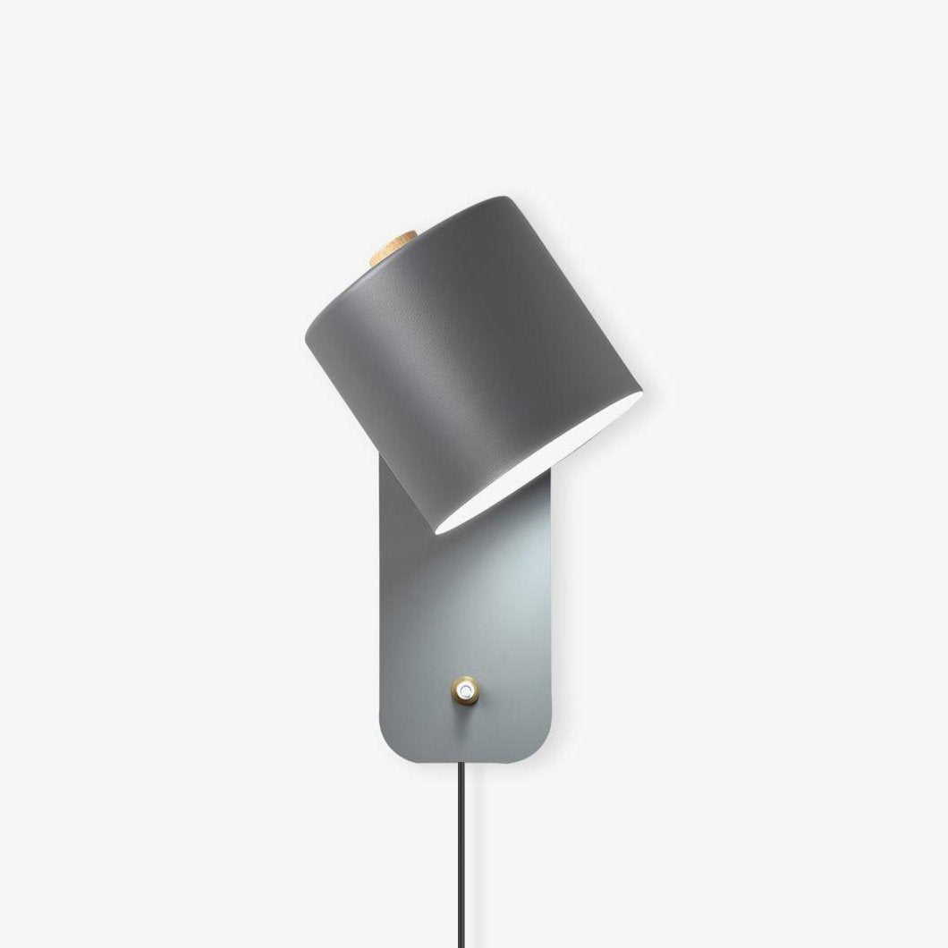 350° Rotatable Plug-In Cylinder Wall Light / ∅ 5.1″ x H 11.8″ / Dia 13cm x H 30cm / White / US Plug