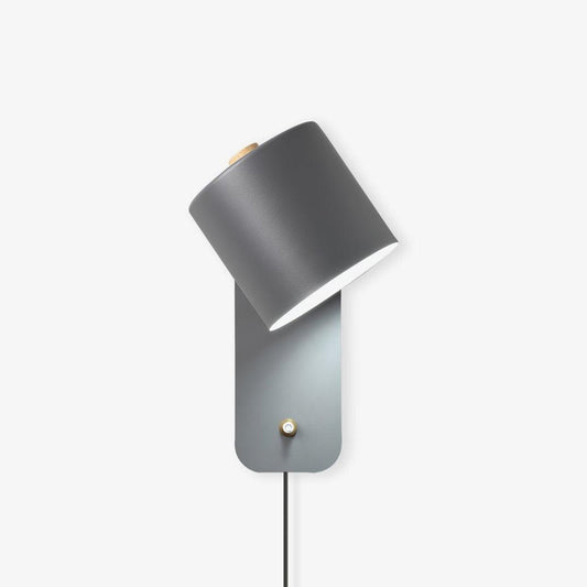350° Rotatable Plug-In Cylinder Wall Light / ∅ 5.1″ x H 11.8″ / Dia 13cm x H 30cm / White / US Plug
