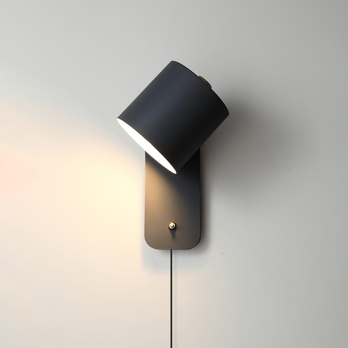 350° Rotatable Plug-In Cylinder Wall Light