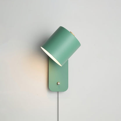 350° Rotatable Plug-In Cylinder Wall Light