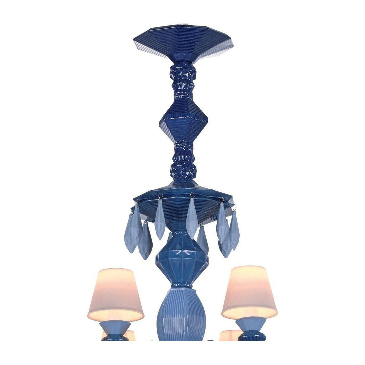 40-Light Black Porcelain Chandelier