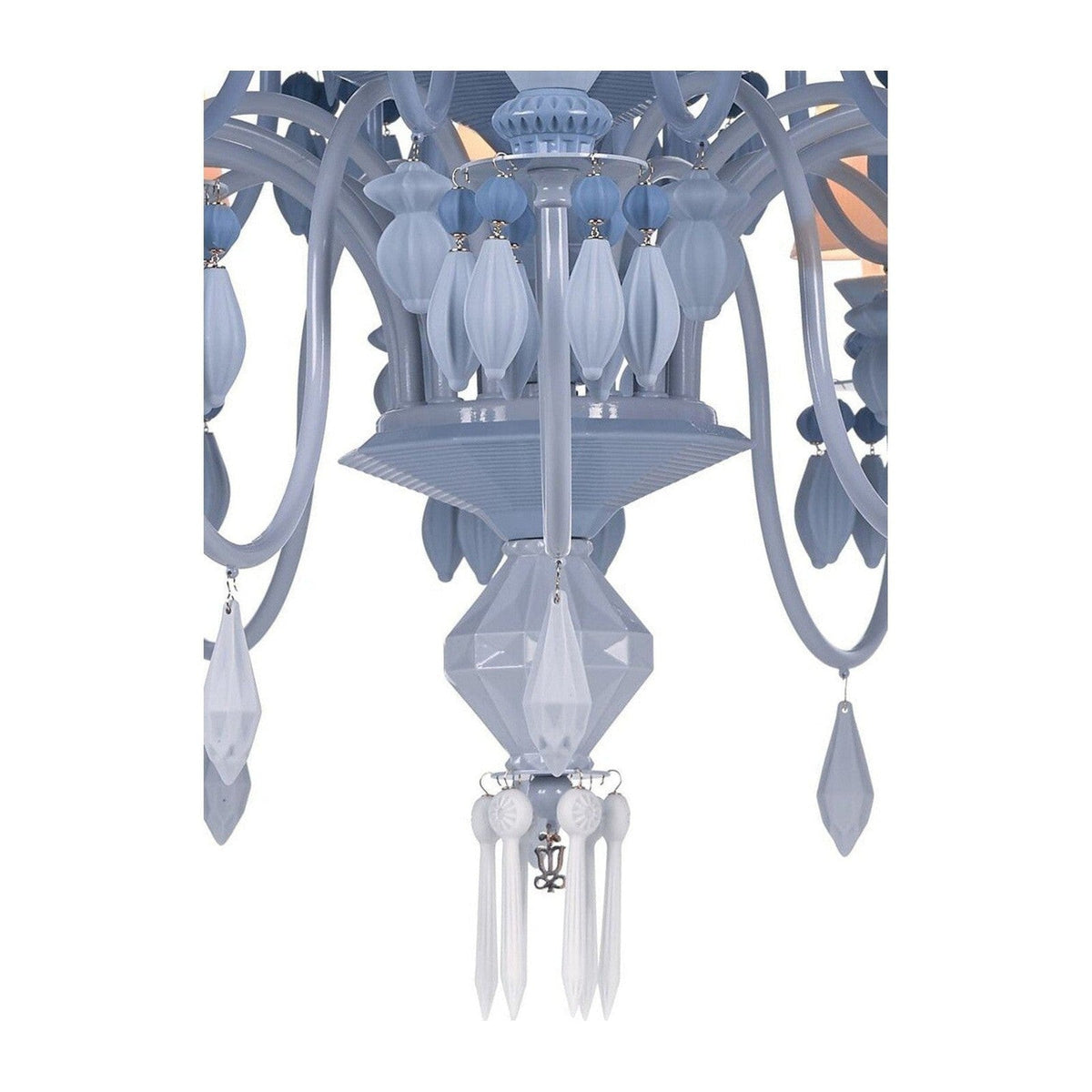 40-Light Black Porcelain Chandelier