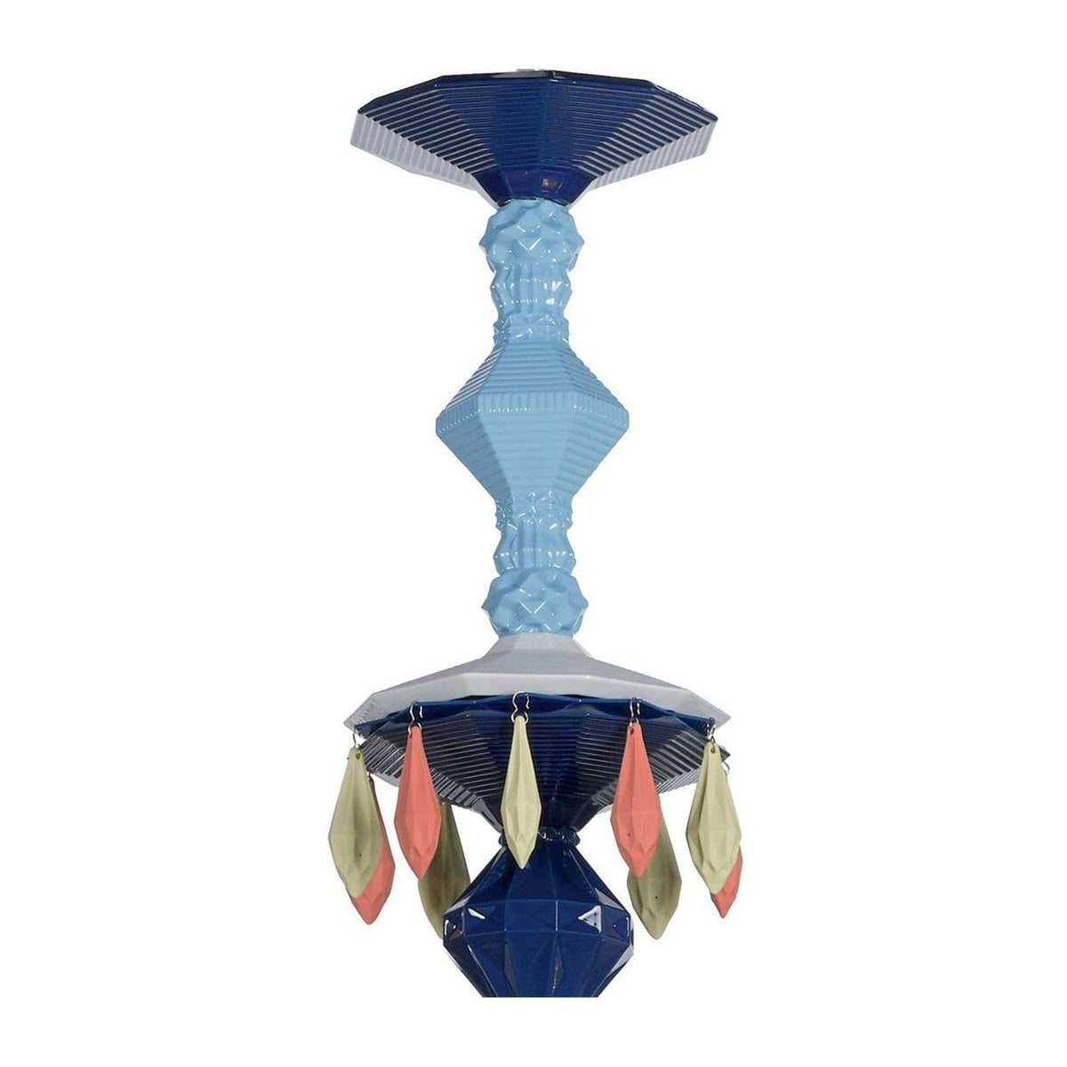 40-Light Black Porcelain Chandelier