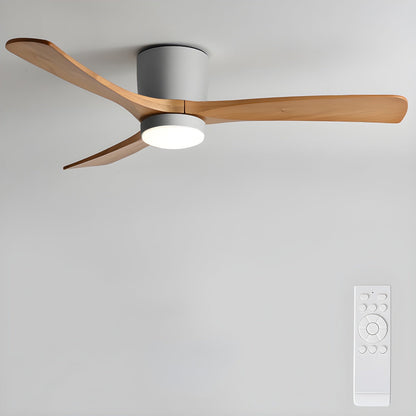 42–48 Inch Wooden LED Ceiling Fan Light