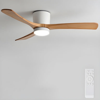 42–48 Inch Wooden LED Ceiling Fan Light