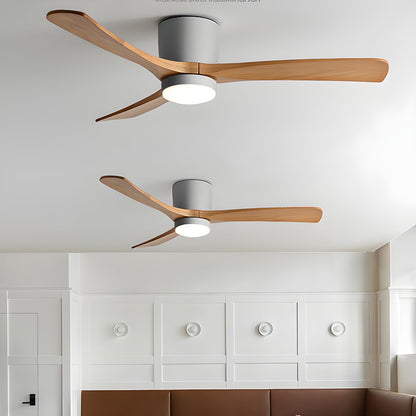 42–48 Inch Wooden LED Ceiling Fan Light