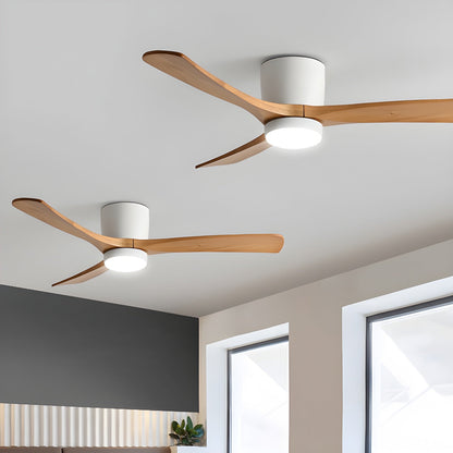 42–48 Inch Wooden LED Ceiling Fan Light