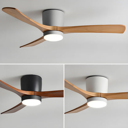 42–48 Inch Wooden LED Ceiling Fan Light