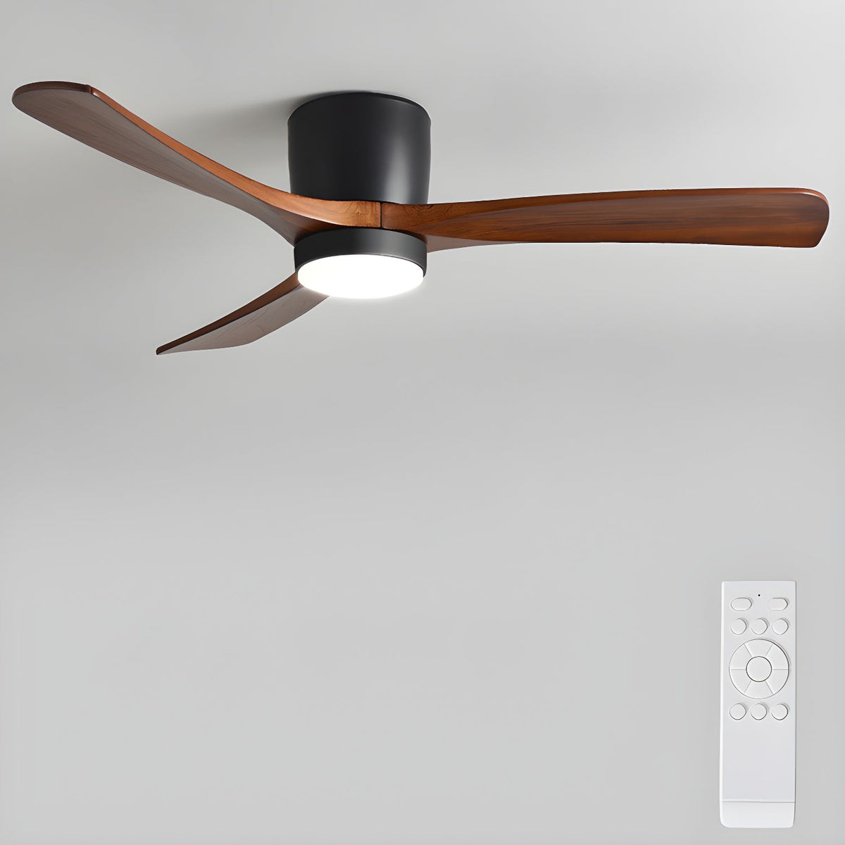 42–48 Inch Wooden LED Ceiling Fan Light