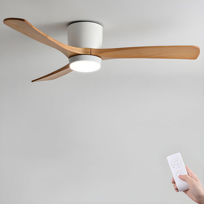 42–48 Inch Wooden LED Ceiling Fan Light