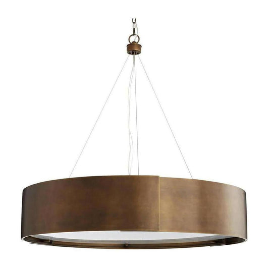 Antique Brass Five-Light Chandelier / Large