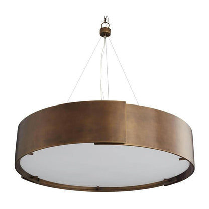 Antique Brass Five-Light Chandelier