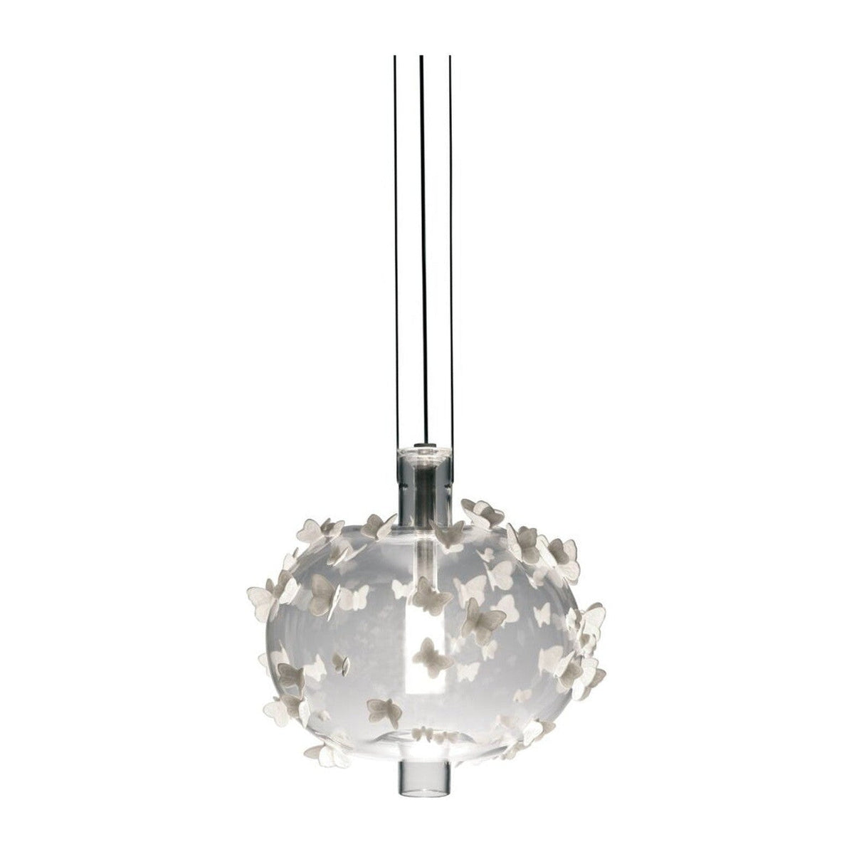 Blown Glass Porcelain Butterfly Pendant Light / Default Title