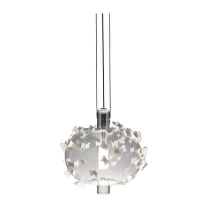 Blown Glass Porcelain Butterfly Pendant Light / Default Title