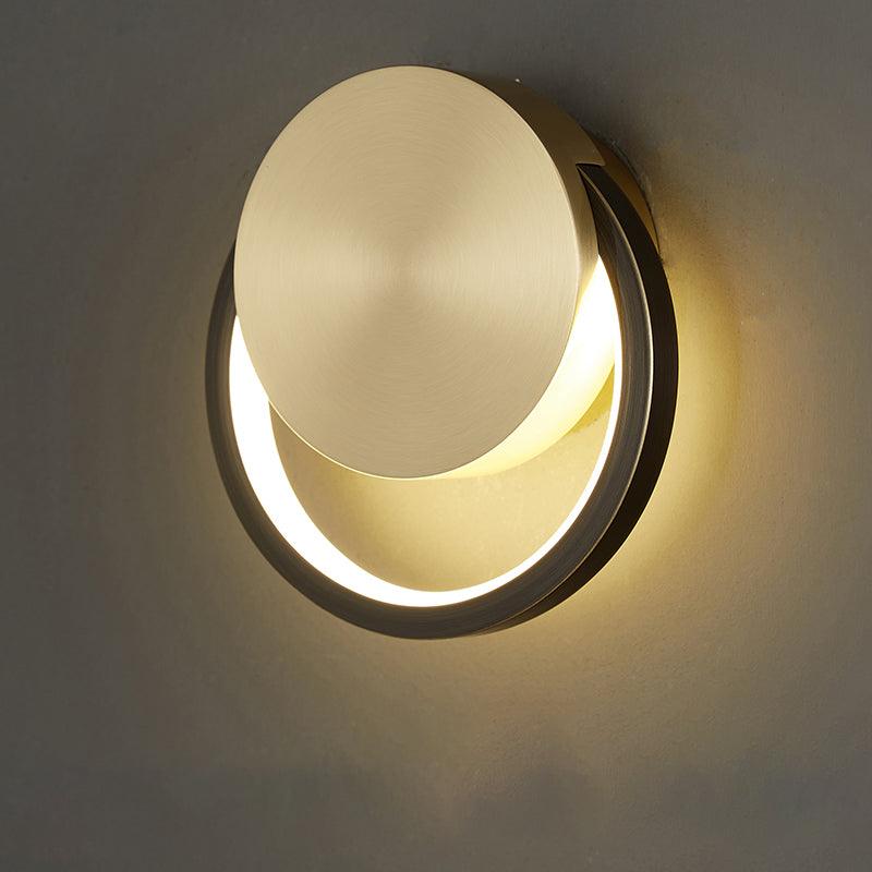 Brass Ring Integrated LED Wall Light