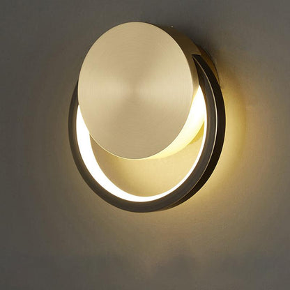 Brass Ring Integrated LED Wall Light