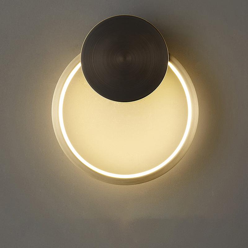 Brass Ring Integrated LED Wall Light