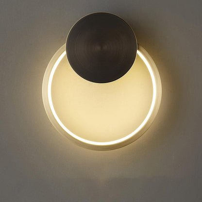 Brass Ring Integrated LED Wall Light