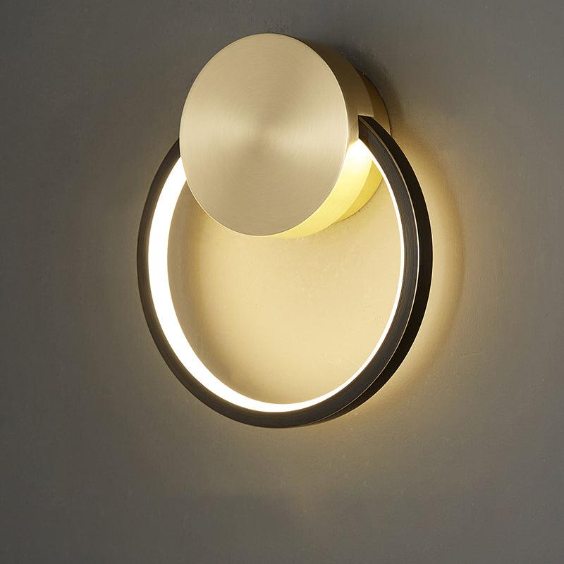 Brass Ring Integrated LED Wall Light