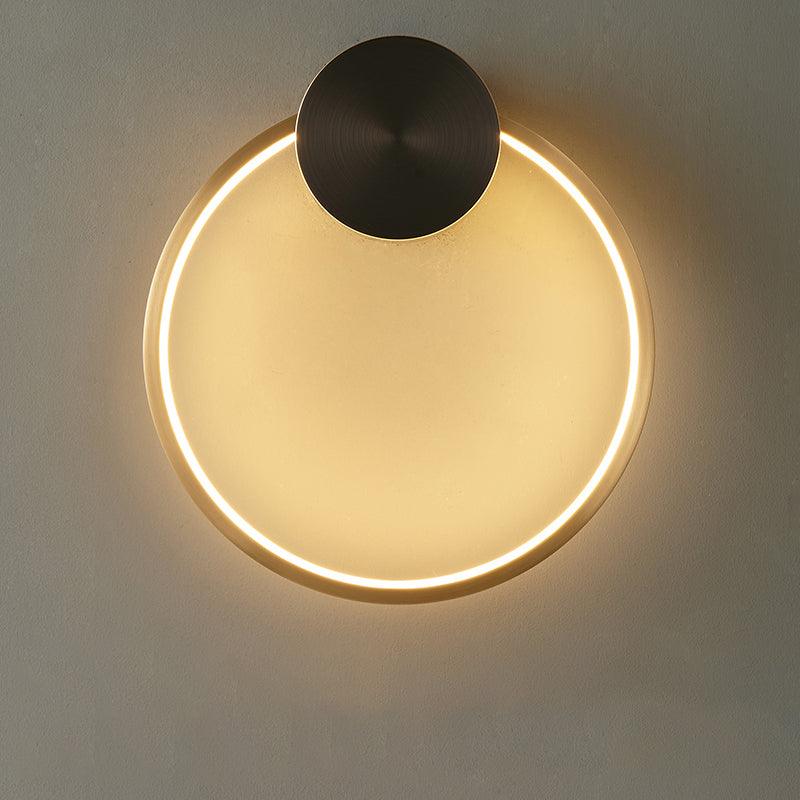 Brass Ring Integrated LED Wall Light