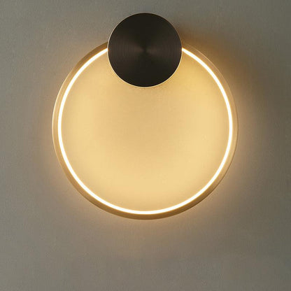 Brass Ring Integrated LED Wall Light