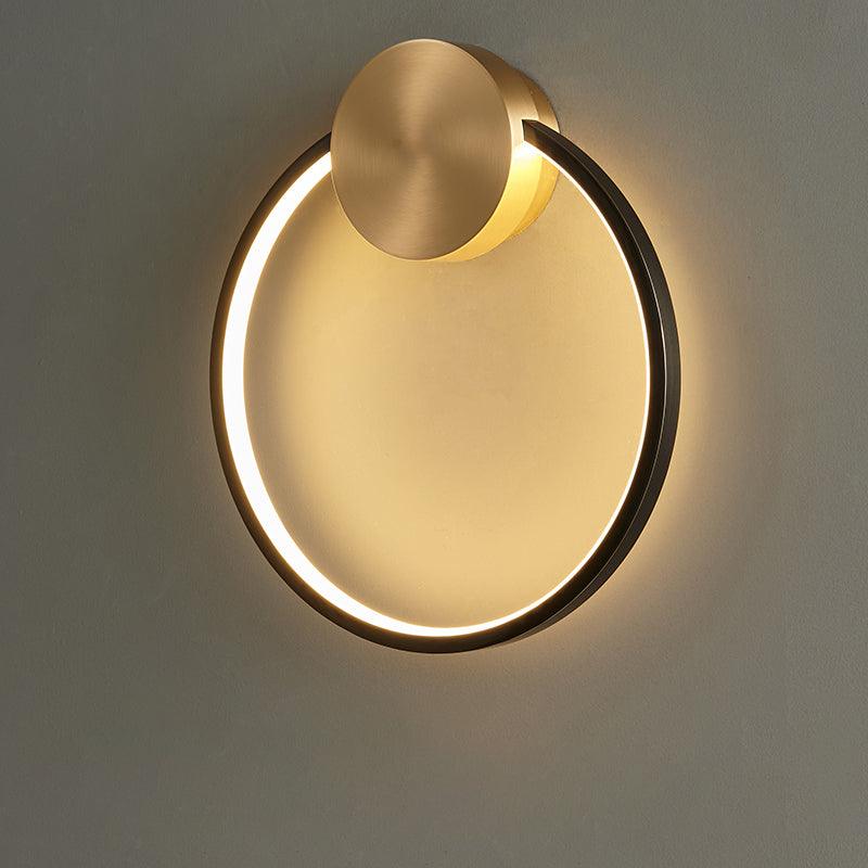 Brass Ring Integrated LED Wall Light
