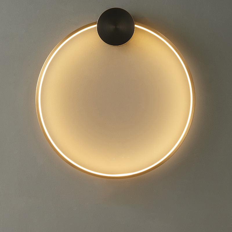 Brass Ring Integrated LED Wall Light