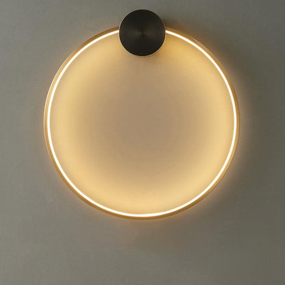 Brass Ring Integrated LED Wall Light