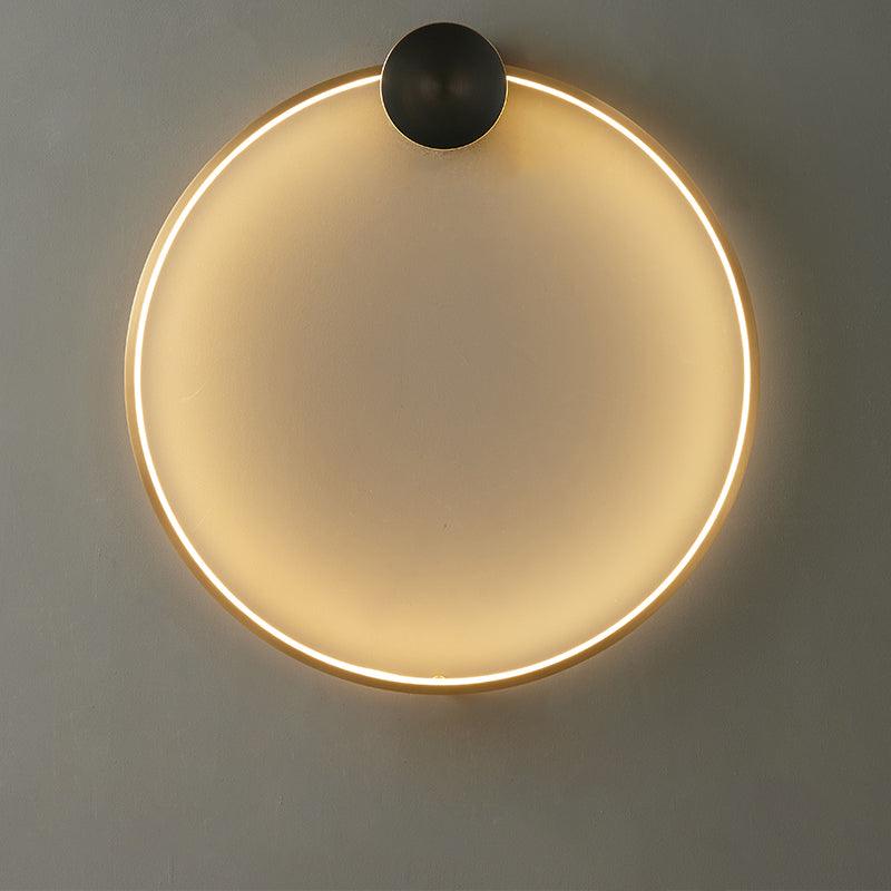 Brass Ring Integrated LED Wall Light