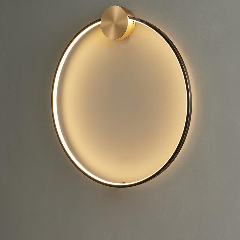 Brass Ring Integrated LED Wall Light