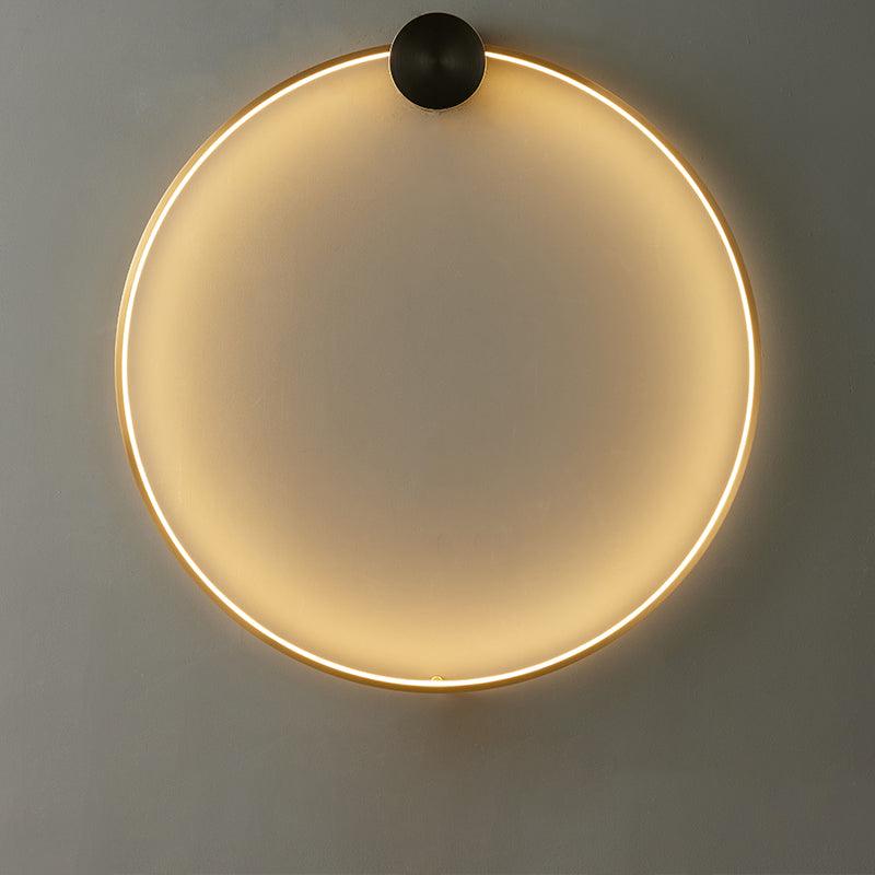 Brass Ring Integrated LED Wall Light