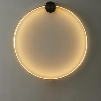 Brass Ring Integrated LED Wall Light