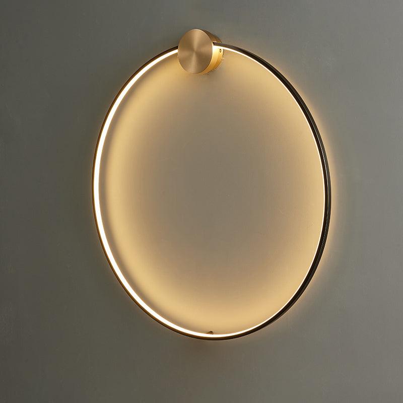 Brass Ring Integrated LED Wall Light