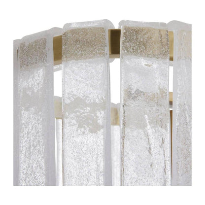 Cascading Seedy Glass Oblong Chandelier