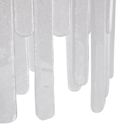 Cascading Seedy Glass Oblong Chandelier