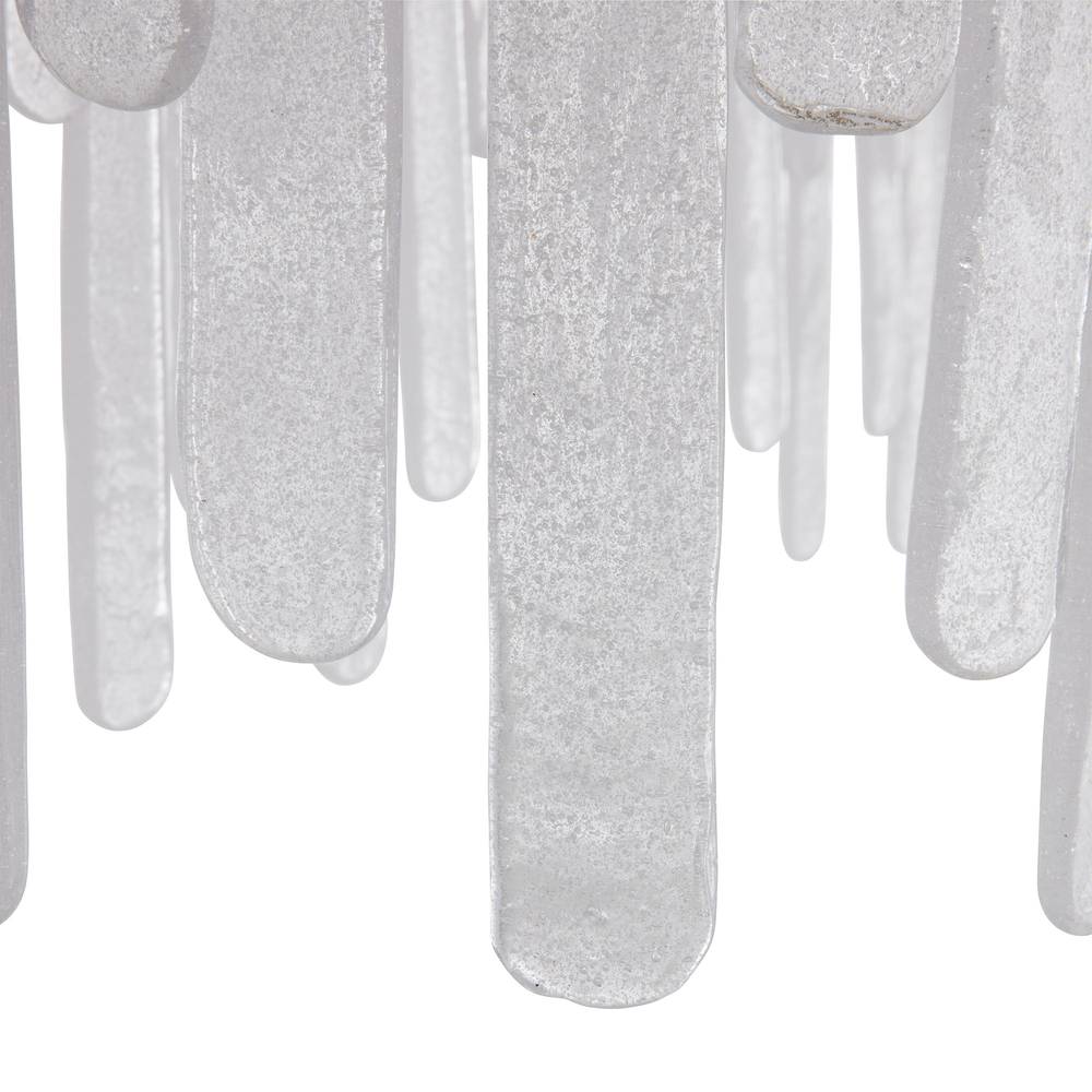 Cascading Seedy Glass Oblong Chandelier