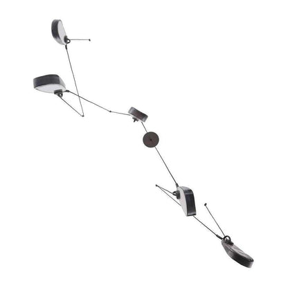 Clear Cast Glass Drop Chandelier