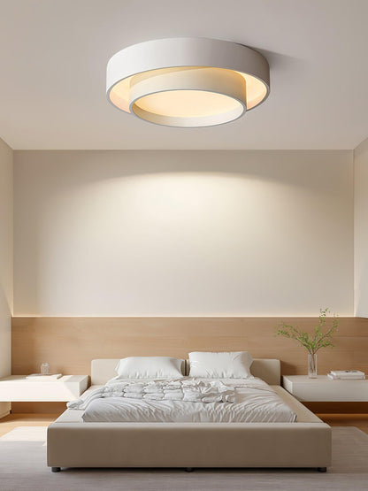 Cylindrical Integrated LED Ceiling Light / ∅ 23.6″ x H 5.5″ / Dia 60cm x H 14cm / White / Cool Light