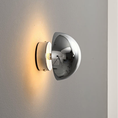 Glossy Sphere Integrated LED Wall Light
