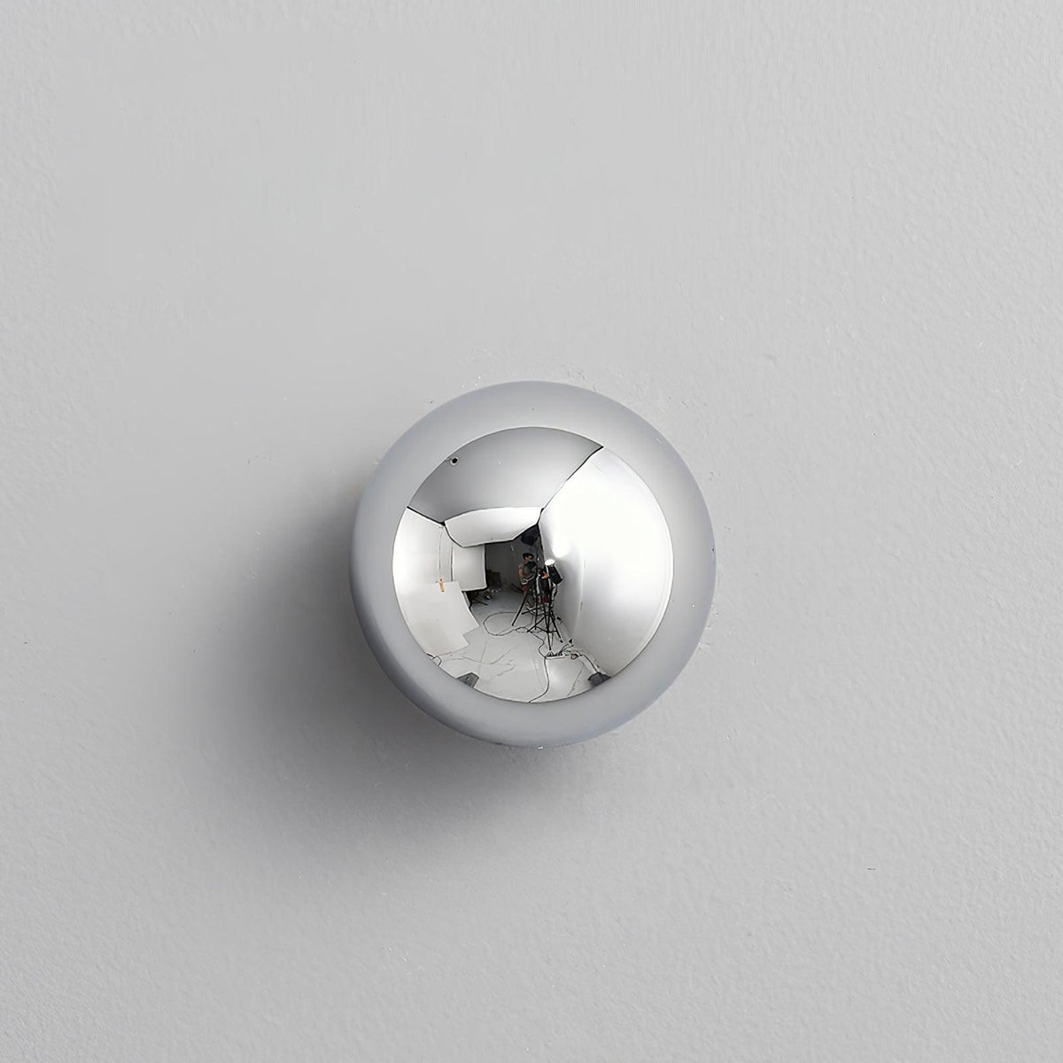Glossy Sphere Integrated LED Wall Light / Set of 2 / Bright black / Warm Light