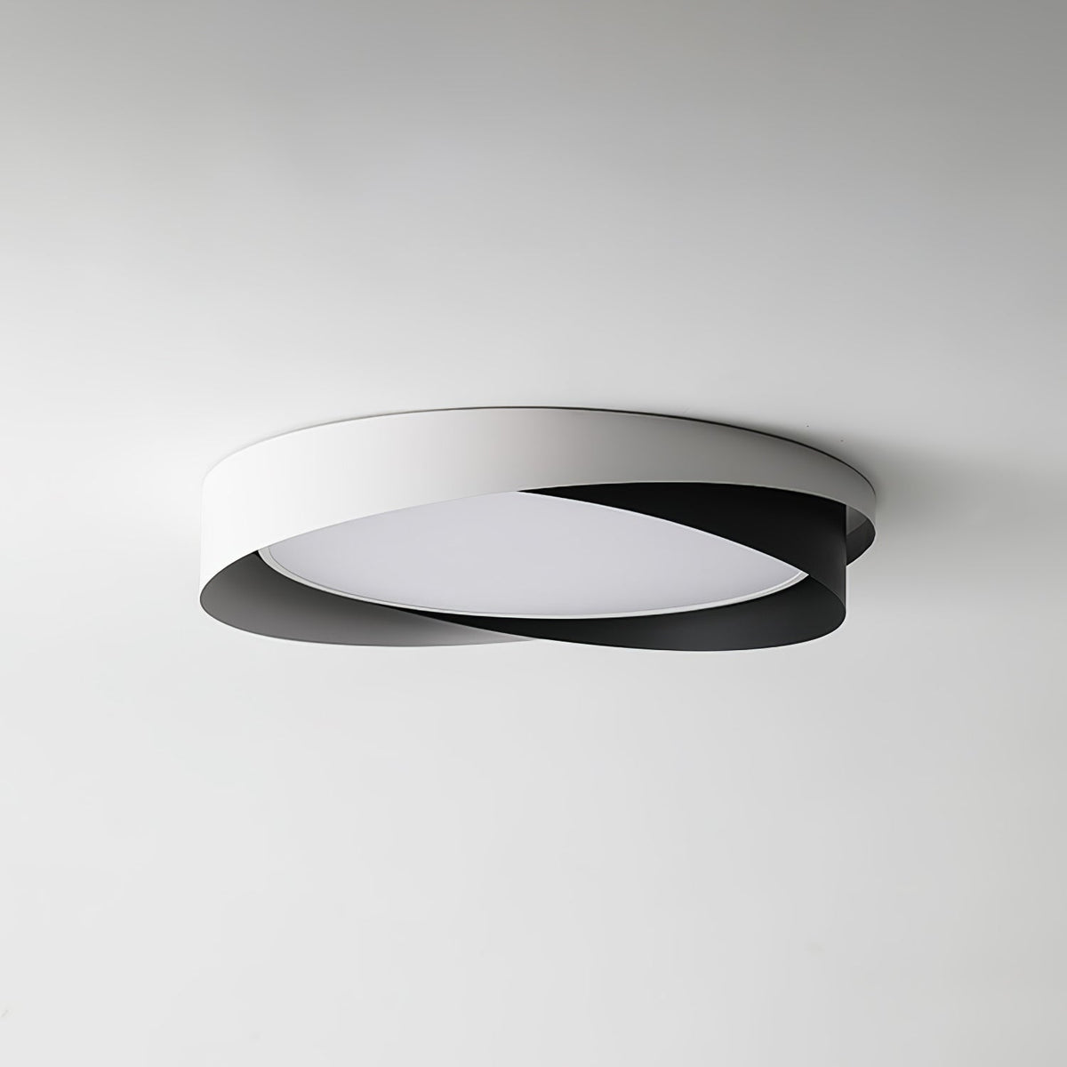 Slim Halo Integrated LED Ceiling Light / ∅ 19.7″ x H 3.5″ / Dia 50cm x H 9cm (Power: ~36W) / White & White / Cool Light