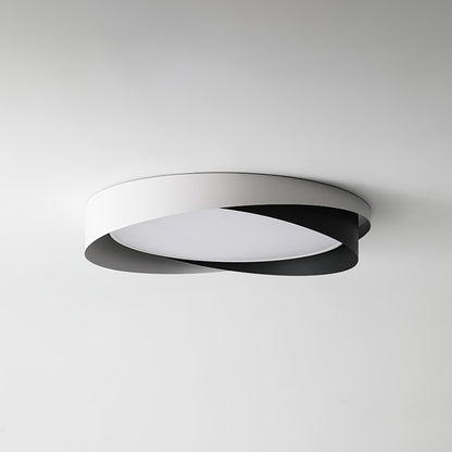 Slim Halo Integrated LED Ceiling Light / ∅ 19.7″ x H 3.5″ / Dia 50cm x H 9cm (Power: ~36W) / White & White / Cool Light