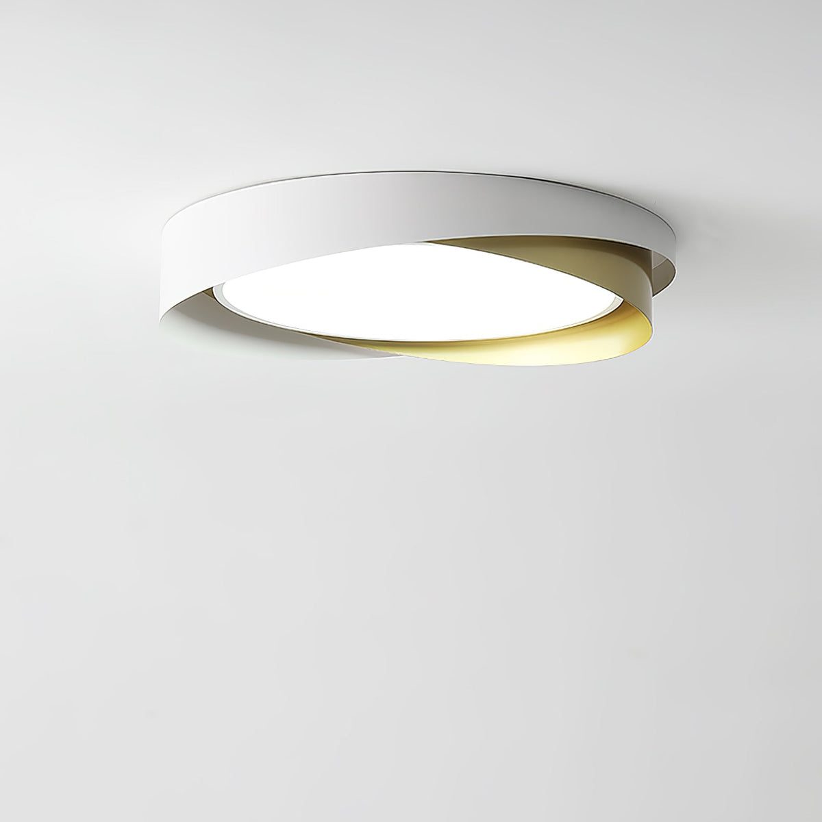 Slim Halo Integrated LED Ceiling Light / ∅ 23.6″ x H 3.5″ / Dia 60cm x H 9cm (Power: ~48W) / Black & White / Cool Light